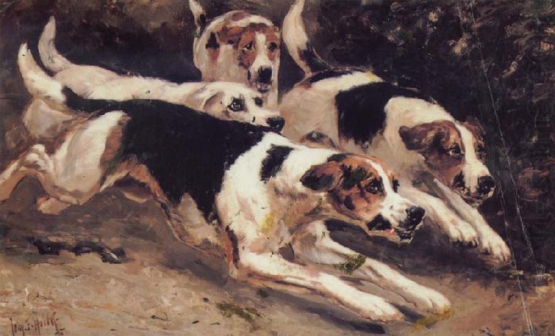 Johannes Frederik Hulk Some Dogs china oil painting image